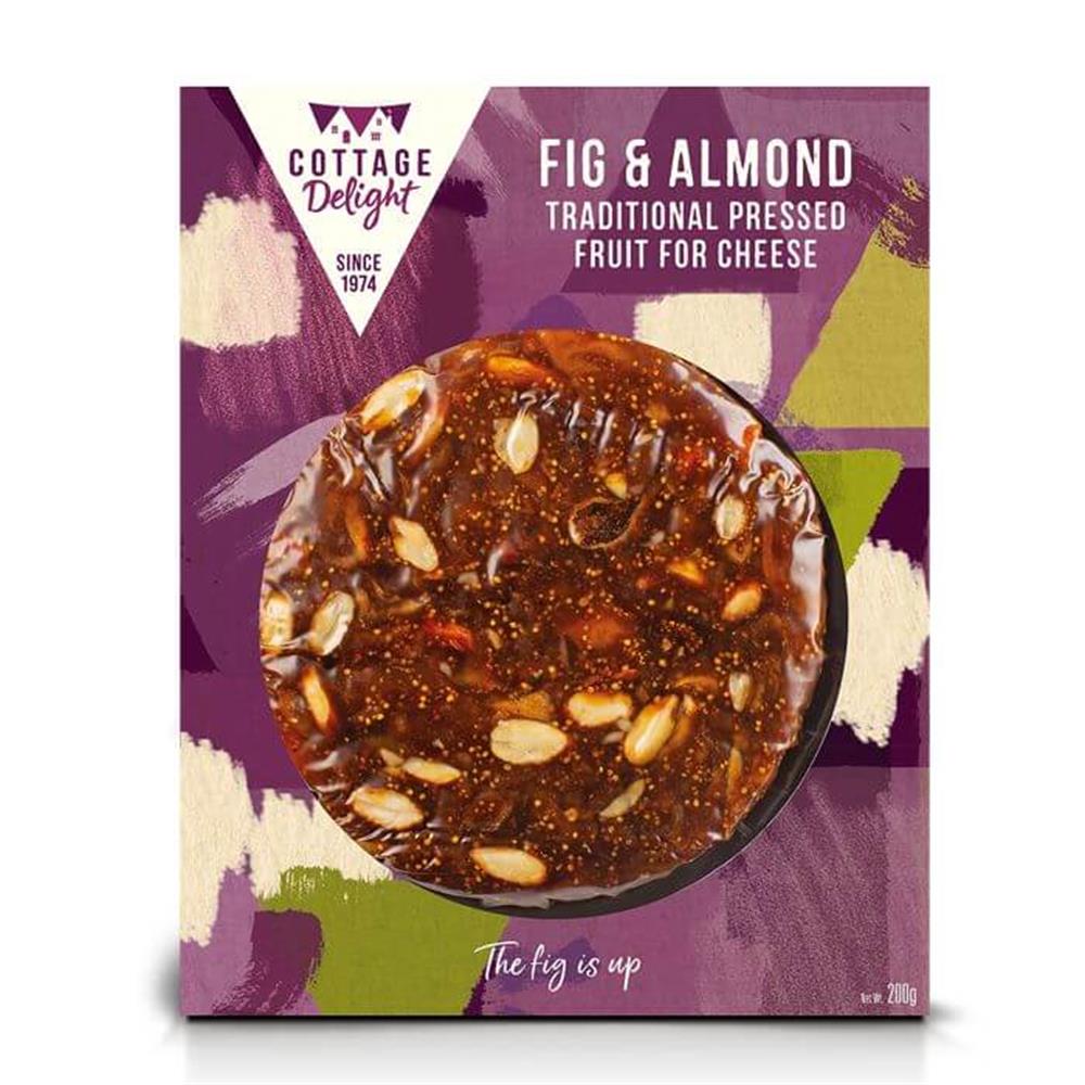 Cottage Delight Traditional Pressed Fig & Almond Fruit For Cheese 200g